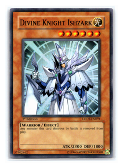 Divine Knight Ishzark - LODT-EN091 - Super Rare - 1st Edition - Yugioh - Image 1