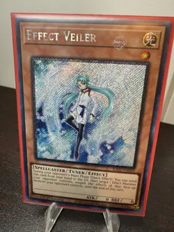 Yugioh Effect Veiler Platinum Secret Rare RA01 NM - Image 1
