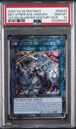 2024 YU-GI-OH! RA03-QUARTER CENTURY BONANZA SKY STRIKER ACE - SHIZUKU PSA 10 - Image 1