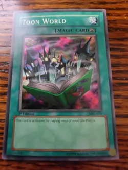 PL Yugioh Toon World Super Rare #MRL-076 1st edition - Image 1