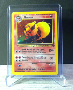 Pokemon Flareon 3/64 Jungle Set Holo Rare WOTC Vintage 1999 TCG Card LP/NM - Image 1