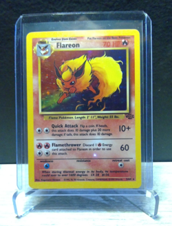 Pokemon Flareon 3/64 Jungle Set Holo Rare WOTC Vintage 1999 TCG Card LP/NM - Image 2