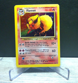 Pokemon Flareon 3/64 Jungle Set Holo Rare WOTC Vintage 1999 TCG Card LP/NM - Image 5