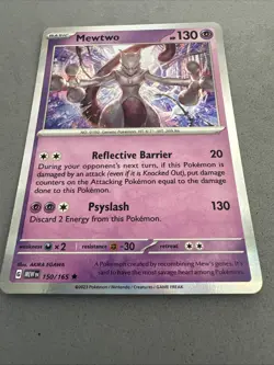 Pokemon TCG * Scarlet & Violet 151 Card *150/165 Mewtwo * HOLO FRESH PK - Image 3