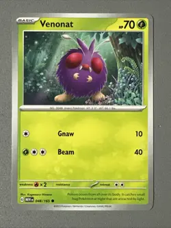 Pokemon TCG * Scarlet & Violet 151 Card * 048/165 Venonat Common * FRESH PK - Image 1