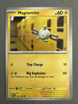 Pokemon TCG * Scarlet & Violet 151 Card * 081/165 Magnemite Common * FRESH PK - Image 1