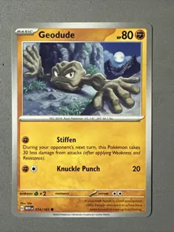 Pokemon TCG * Scarlet & Violet 151 Card * 074/165 Geodude Common * FRESH PK - Image 1