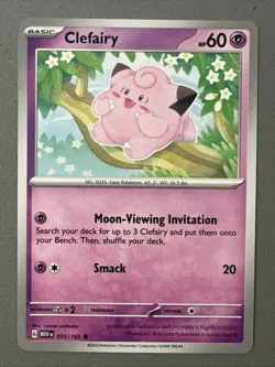 Pokemon TCG * Scarlet & Violet 151 Card * 035/165 Clefairy Common * FRESH PK - Image 1