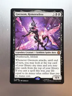 Gwenom, Remorseless - 56 - MTG: Marvel’s Spider-Man - Mythic - Regular - Image 1