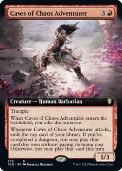 MTG English Caves of Chaos Adventurer (Extended Art) NM Foil - Image 1