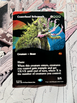 (Borderless) Craterhoof Behemoth | Near Mint | MTG | Tarkir Dragonstorm #346 - Image 1