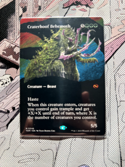 (Borderless) Craterhoof Behemoth | Near Mint | MTG | Tarkir Dragonstorm #346 - Image 3