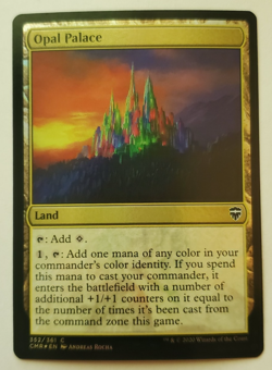 1x Opal Palace FOIL Commander Legends MTG Magic the Gathering NM - Image 1