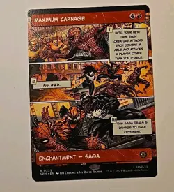 Maximum Carnage (Borderless) 0225 Marvel's Spider-Man Regular MTG - Image 1