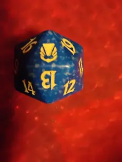 MTG Magic - Darksteel - Blue Spindown Die - 20 Sided Dice Life Counter d20 rare - Image 1