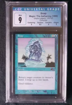 Mtg Snap (CGC) 9 Urza's Legacy [1999] - Image 1