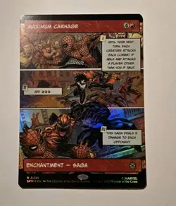 Maximum Carnage (Borderless) 0225 Marvel's Spider-Man Foil MTG - Image 1