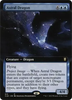 MTG English Astral Dragon (Extended Art) NM Normal - Image 1