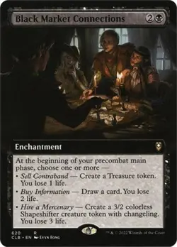 MTG English Black Market Connections (Extended Art) NM Normal - Image 1