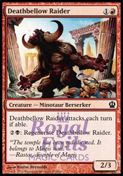 Deathbellow Raider 4x FOIL THS MTG Theros Common MINT red - Image 1