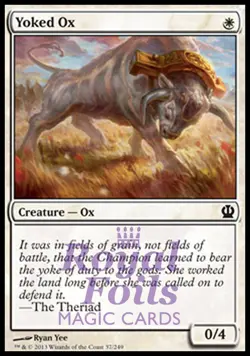Yoked Ox 4x FOIL THS MTG Theros Common MINT white - Image 1