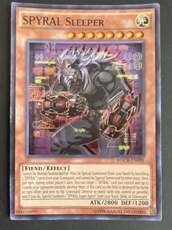 Yugioh! LP SPYRAL Sleeper - Super Rare - 1st Edition Lightly Played y1 - Image 1