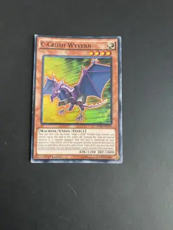Yugioh C-Crush Wyvern SDKS-EN003 Super Rare 1st Ed LP y1 - Image 1