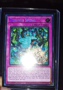 Yugioh Dominus Spiral DOOD-EN079 Secret Rare 1st Ed Card NM - Image 1