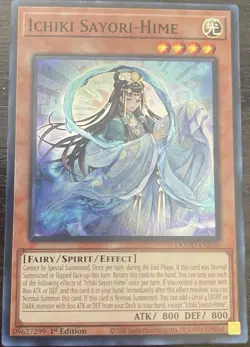 Yugioh! Ichiki Sayori-Hime DOOD-EN030 Super Rare 1st Ed NM - Image 1