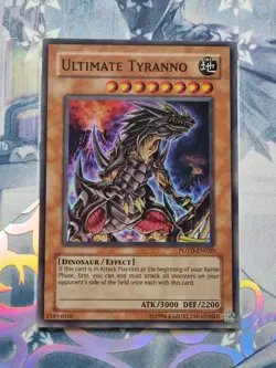 POTD-EN020 Ultimate Tyranno Super Rare Unlimited Edition Near Mint YuGiOh TCG - Image 1