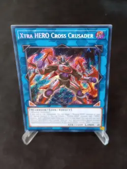 YuGiOh! Xtra HERO Cross Crusader RA04-EN076 Secret Rare - Near Mint/Mint - Image 1