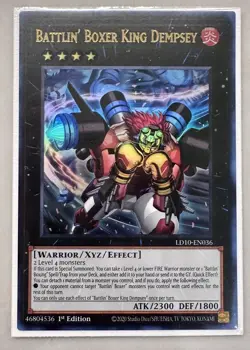 Yugioh! Battlin' Boxer King Dempsey LD10-EN036 Legendary Duelists (Ultra Rare) - Image 1