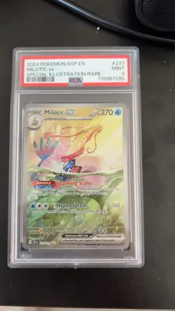 Milotic EX 237/191 Sv08: Surging Sparks Sir Holo Pokemon Card PSA 9 Mint - Image 1
