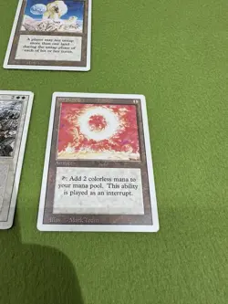 MTG Revised Set Of 4 Cards - RARE Scrubland, Winter Orb, Wrath Of God, Sol Ring - Image 3