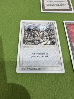 MTG Revised Set Of 4 Cards - RARE Scrubland, Winter Orb, Wrath Of God, Sol Ring - Image 4