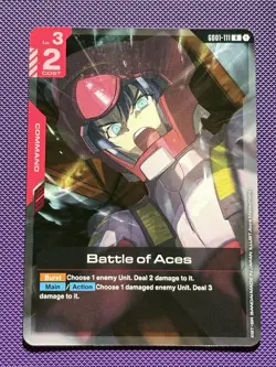 Battle of Aces Foil - GD01-111 NM - Gundam TCG Card Game - Image 1