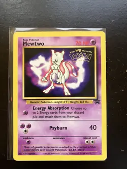 Pokemon Mewtwo 03/53 Movie Promo Black Star Regular Card - Image 1
