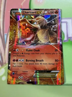 2016 Pokemon TCG Charizard-EX Holo Rare Card Generations 11/83 Lightly Played - Image 1