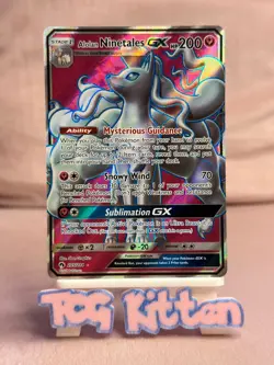 MINT+ Alolan Ninetales Gx 205/214 Card 'B' Sun & Moon Lost Thunder TCGKITTEN - Image 1