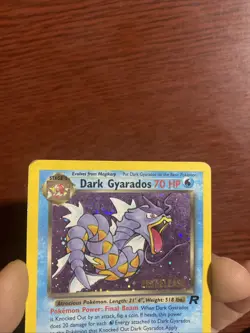 Pokemon Card Dark Gyarados Prerelease Promo 8/82 Team Rocket Holo c622 - Image 2