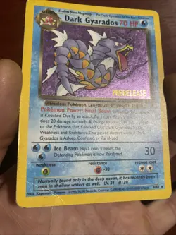 Pokemon Card Dark Gyarados Prerelease Promo 8/82 Team Rocket Holo c622 - Image 3
