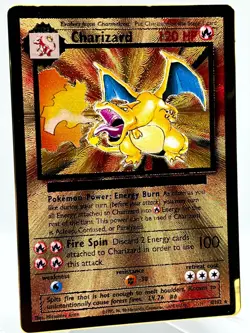 Charizard 4/102 Celebrations UPC Ultra Gold Metal Holo Pokemon Card NM/M - Image 2