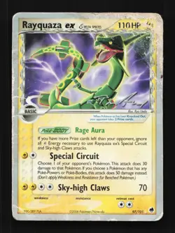 Rayquaza ex 97/101 HP EX Dragon Frontiers English Pokemon Card TCG - Image 1