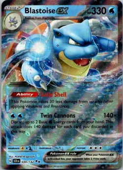 Blastoise ex (Stellar Crown Stamp) Double Rare Miscellaneous Cards & Products 03 - Image 1