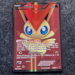Pokemon TCG Victini Full Art Holo Card 98/101 BW Noble Victories - Image 1