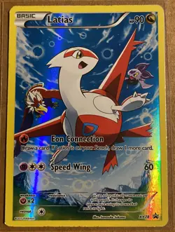 Pokemon Latias TCG Full Art Holo Black Star Promo Card XY78 MP/LP - Image 1