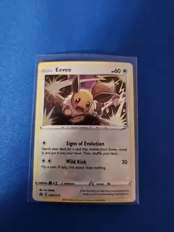 Eevee SWSH118 LP-NM Black Star Promo Holo Pokemon Card - Image 1