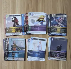 Final Fantasy TCG Trading Card Game 60 piece set + 4 Foil Japanese official FF7 - Image 1