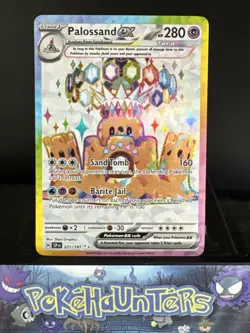 Pokemon Card Palossand ex 221/191 Surging Sparks Ultra Rare Near Mint - Image 1