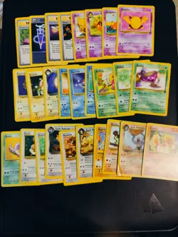 Pokemon Team Rocket Card Lot Common Uncommon No Duplicates - Image 1